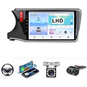 Android 13 2 DIN Autoradio Stereo 9 inch Screen voor Honda Fit City 2014-2017 GPS Navigatiesysteem FM AM RDS DAB+ Radio Carplay Android Auto Qualcomm BT 5.0 Dolby DTS(NF-6 8Core 8+128G)