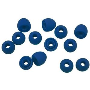 Xaccessoire, vervangende siliconen oordopjes, geschikt voor de meeste oordopjes, 7 paar (14 stuks), maat: S, kleur: donkerblauw. Groß donkerblauw