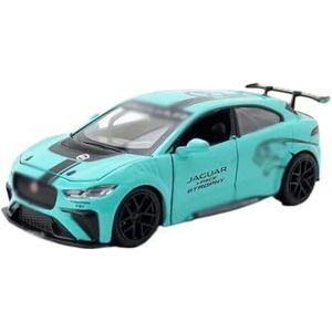 Model Speelgoedauto Voor Jaguar 1:32 Racewagen Legering Schaalmodel Diecast Speelgoed Voertuigen Deur Kan Worden Geopend Trek Speelgoed Voor vakantie Cadeau (Color : Blue)