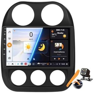 Y400s,YLOXFW Auto Stereo Android 15.0 Radio Sat Nav voor Compass Patriot 2011-2017 GPS Navi 10'' Cartablet Multimedia Video Player FM BT Ontvanger met Carplay 4G 5G WiFi DSP SWC