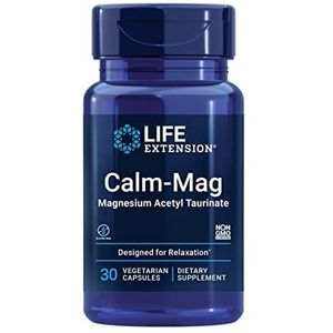 Life Extension - Magnesium Acetyl-Taurate - 750 mg - 30 Capsules - Calm-Mag - Voedingssupplementen