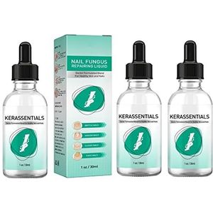 Dhcprj Kerassentials Teennagel schimmel behandeling olie, teennagel & nagel verzorging oplossing, veilig & effectief, reparaties en vernieuwingen, gemakkelijk te gebruiken, gele vloeistof,