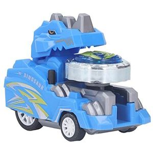 Kids Light Up Gyroscope Toys, Cartoon Dinosaur Endless Fun Kleurrijk Licht Knipperend Gyroscope Toys voor Buiten (Blauw)