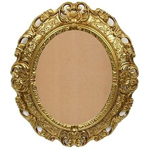 LIGUORO SHOP Ovaal frame in Venetiaanse barokke stijl, vintage, shabby chic, 45 x 39 cm, voor fotoposters, prints (goud)