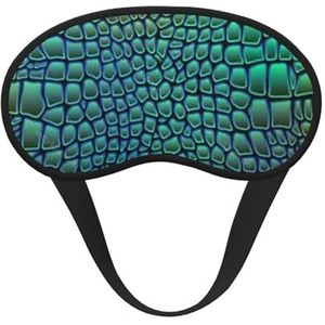 YFSGDLBN Alligator Skin Printed Blackout Sleep Mask Zacht Oogmasker Slaap Aid Oogmasker