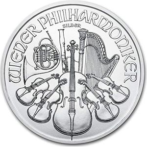 Philharmonic 2021 Oostenrijk 1oz (31,1 gr) Zilver Briljant Ongecirculeerde toestand in de muntcapsule