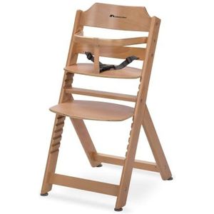 Bebeconfort Timba Basic, Houten Meegroeikinderstoel, 6 Maanden - 10 Jaar, tot 30 kg, Verstelbare Zitting & Voetensteun, Afneembare 3-punts Veiligheidsgordel, Compatibel met Timba Baby, Natural Wood