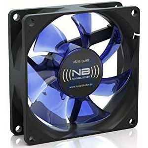 Noiseblocker BlackSilentFan X1 PC Case Fan, Refoidisseurs en Radiator PC Case Fan, 8 cm ventilator, 1300 tpm – 10 DB 26 M³/h)