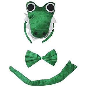 Petitebelle 3D Bowtie kostuum voor volwassenen, eenheidsmaat 3D krokodil