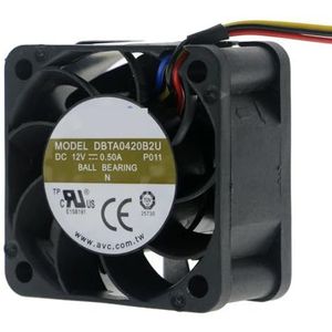 For AVC 4020 4CM 40 * 40 * 20MM 12V 0.50A DBTA0420B2U 4 -wire speed violent fan(2510-4Pin(4Wires))