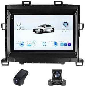 Draadloze Carplay Android 14 Autoradio 2Din 9 inch autoradio geldt voor Toyota Alphard H20 2008-2014 met Android Auto GPS-navigatie WIFI 9 inch met Bluetooth/RDS/Achteruitrijcamera(C20Plus)
