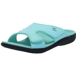 Spenco Kholo Brite Slide sandaal voor dames, Turkoois, 9 UK Wide