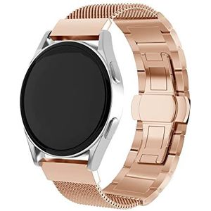 Strap-it Amazfit GTR stalen Milanese band - rosé goud - Geschikt voor Xiaomi Amazfit GTR - 47mm