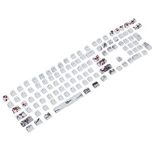 Toetsenkapjes PBT, 5-zijdige Sublimatie 110 Toetsen Toetsenbordkapjes Compatibel met 60/87/104/108 Mechanische Optische Toetsenborden (Engels-Japans)