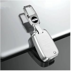 Sleutelbehuizing houder Lederen Autosleutel Case Cover Voor Sportage Voor Rio 3 Voor Soul Voor Optima Voor Ceed Pro K5 K2 Voor Pride Sleutelbehuizing(White Set)