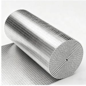 HBOOMOEM Reflecterende Folie Voor Radiatoren，Warmte-Isolatie Aluminiumfolie Radiator，Kan Op Elke Lengte Worden Gesneden, Geschikt Voor Ramen, Muren, Daken En Auto'S.(300CM/118.1IN,1CM/0.39IN)
