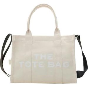 Shopping Bag Women Tote Bag Casual Canvas Large Capacity Women Handbags Designer Letters Shoulder Crossbody Bags Big Shopper-Beige-18 X 32 X 41Cm