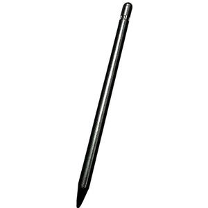 Dunne Capacitieve Touchscreen Pen Stylus Voor iPhone iPad Samsung Telefoon Tablet (Grijs)