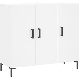 vidaXL-Dressoir-90x34x80-cm-bewerkt-hout-wit