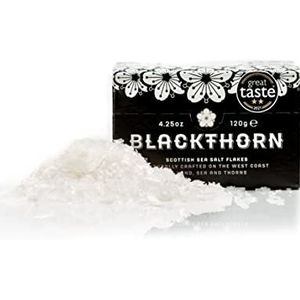 Blackthorn Schotse Gourmet Zeezoutvlokken - Natuurlijk en Ongeraffineerd - Duurzame Productie - Mineraalrijk Veganistisch - 120g