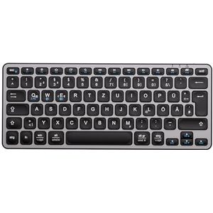 iClever Bluetooth-toetsenbord, Mac-toetsenbord, draadloos, Duitse QWERTZ-lay-out, oplaadbaar, omschakelen tussen 3 apparaten met Multi-Device Mac draadloos toetsenbord voor MacBook Pro/Air, iMac