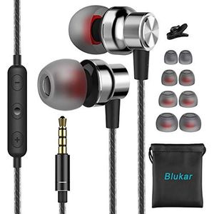 Blukar - In-Ear Hoofdtelefoon - Zwart - Met Microfoon en Volumeregelaar