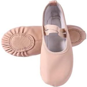 HUIJIQX Dames Ballet Slippers voor Vrouw Danseuse PU Lederen Professionele Dansers voor Meisjes Kinderen Zachte Zool Kinderen Peuter Dansschoenen, Vrije Kant Split Zool, 26 EU