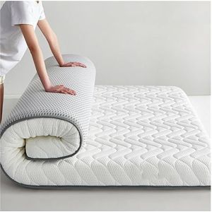 Matras Van Volledige Grootte, Soja Latex Matras, Slaapkamer Huishouden Tatami Verdikte Warme Studentenslaapzaal Enkele Matras, Opvouwbaar - Gemiddelde Hardheid - 2 Mm Latex - Ergonomisch (Color : Whi