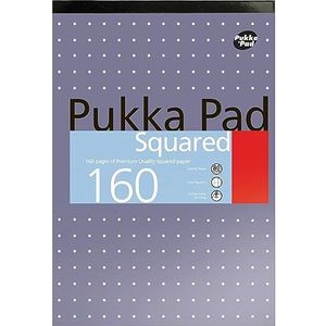 Pukka Pad notitieblok, DIN-A4, geruit, 5 mm, 80 g/m², 160 vellen originele verpakking