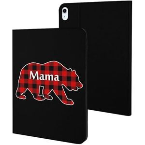 Plaid Mama Bear Case Compatibel Voor ipad Air5/air4 (10.9"") /ipad Pro 2018 (11 inch) Slanke Case Cover Beschermende Tablet Cases Stand Cover