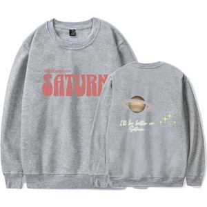 IZGVLELIHN SZA Sweatshirt Better On Saturn Merch Mannen Vrouwen Mode Trainingspak Unisex Jongens Meisjes Trend Lange Mouw Truien, Grijs, XL