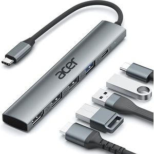 acer USB C Hub 5 in 1, draagbare 4K HDMI-adapter PD 100W, 3x USB A-datapoort, USB C naar HDMI-adapter compatibel met Acer Laptop, Chromebook, Surface, Galaxybook, MacBook Pro/Air, iPad Pro/Air