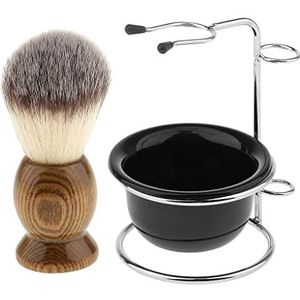 Handmatige scheerset for heren, scheerkwast + zeepbakje