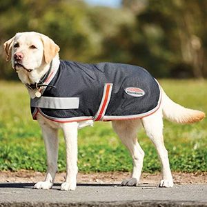 2022 Weatherbeeta Comfitec 1200D Therapy-Tec Dog Coat 1000867 - Black/Silver/Red