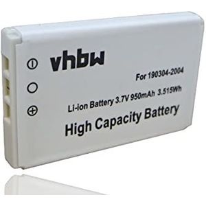 vhbw Li-Ion batterij 950mAh (3,7V) voor universele afstandsbediening Logitech zoals 190304-200, R-IG7, F12440023, K43D, L-LU18, 190582-000, F12440056, M36B, M41B