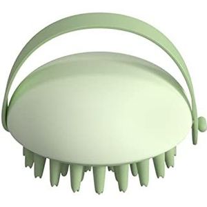 DieffematicSZ kam Handheld Silicone Scalp Shampoo Massage Brush Washing Shower Hair Massager Clean Brush Bath Shower Hair Cleaning Brush Comb (Color : Ye?il)