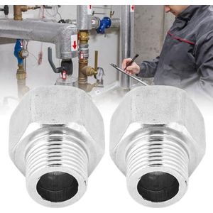 Roestvrijstalen Buisadapter | HEX HOOFDREDENDE MET MANNELIJKE DRAAD G1/2 & VROUWELIJKE DRAAD G3/4 | Corrosiebestendige Connector voor Hogedruktoepassingen