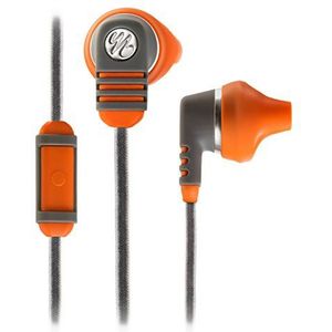 Yurbuds Adventure Venture Talk in-ear hoofdtelefoon met volumeregeling, microfoon, voor Apple iOS, oranje/grijs Microfoon met 1 drukknop Oranje/Grijs