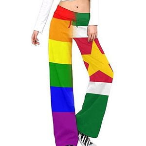 LGBT Pride Suriname Vlag Yoga Broek Voor Vrouwen Casual Broek Lounge Broek Trainingspak met Trekkoord S
