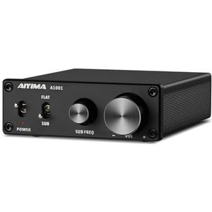 AIYIMA A1001 100 W Mono Subwoofer/Stereo Audio Versterker Klasse D HiFi Digitale Power AMP Voor Home Audio DIY Theater desktop versterker met 24V voeding