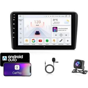 Android 13 Dubbel Din Auto Stereo Touchscreen Auto Stereo Voor Audi A3 2 2003-2013 Met Bluetooth GPS Navigatie WiFi FM Radio USB/SWC/Plug en Play Ondersteuning Carplay&Android Auto(4 Core Wifi 2G+32G)
