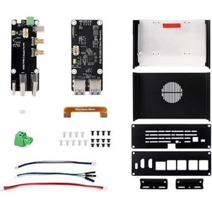 Wdbild Aluminium Behuizing Case Voor Ontwikkeling Board Met PCIE Ethernet USB3.2 Uitbreidingskaart Voor Optionele Grote Ruimte Voor RPI Accessoires