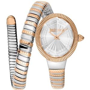 Just Cavalli Dames analoog digitaal automatisch horloge met armband S7272177, Meerkleurig, JC1L268M0065