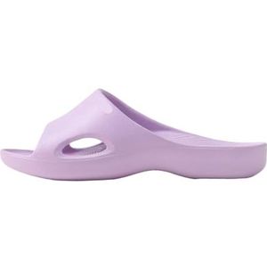 UBOHUZ Lichtgewicht zomerslippers voor dames, antislip, open teen, outdoor, strand, doucheslippers, comfortabele stijlvolle huisschoenen voor badkamer, zwembad, Paars, 39/40 EU