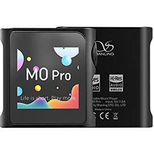 Shanling M0 Pro Portable High-Res muziekspeler met Bluetooth 5.0 en DAC-functie (zwart)