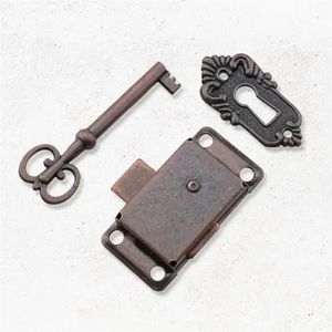 Antiek Ijzeren Deurslot Lade Sieraden Houten Kist Kast Kast Deurslot + Sleutel Meubels Hardware Dual Kleur Optioneel 1 Stks (B)