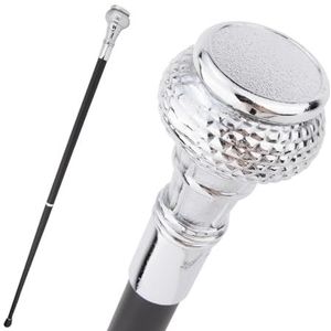 Ronde, Gematteerde, Witte Steampunk Wandelstok, Rekwisiet Kostuum Scepter Cosplay, Wandelstok, voor Mannen en Vrouwen 91 Cm