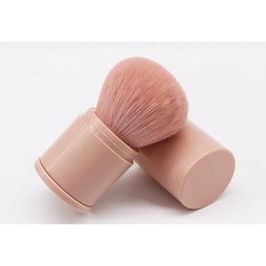 1pc Handige intrekbare make-upborstel Make-up gereedschap Accessoires Oogschaduw Grote losse poederblush (Size : Pink)