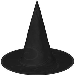 ASEELO Heksenhoed zwarte muziek noten Halloween heksen hoed voor Halloween kostuum carnaval accessoire