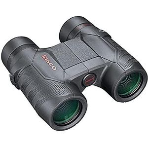 TASCO - Observatie verrekijker voor volwassenen - 8x32 - Focus Free - Dak Prisma - 100832 - Zwart - Automatische focus - Autofocus - Opbergtas - Nekkoord - Compact